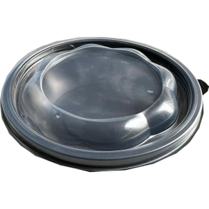 Şeffaf Kapaklı Sıcak Soğuk Isıya Dayanıklı Yemek Salata Kabı 500 Gr. - Yuvarlak - 18 Cm. - 10 Adet