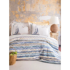 Apricitas Home Marinero Tek Kişilik  Pamuk Kapitoneli Dört Mevsim Nevresim Takımı Complete Set