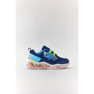 Dudino Kids Footwear Mavi Erkek Bowie Baloncuk Toplu Işıklı Çocuk Sneaker