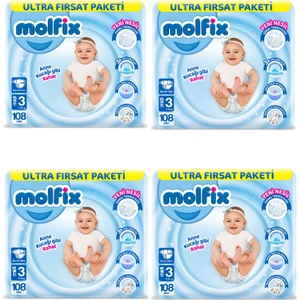 Bebek Bezi Ultra Fırsat Paketi 3 Numara 432'li