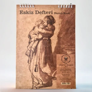 A4/50Yp/120Gr/Spiralli Eskiz Defteri (Sketch Book)