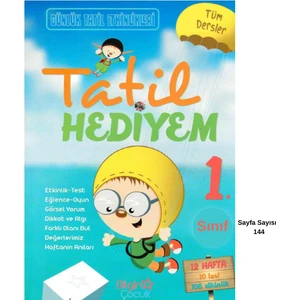 Bilgin Çocuk Yayınları 1. Sınıf Yaz Tatili Kitabı Tüm Dersler