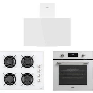 Beyaz Süper Lezzet Ankastre Set ( AD-63340 B + AF-7684 Yb + AO-6104 Yb-Dg )