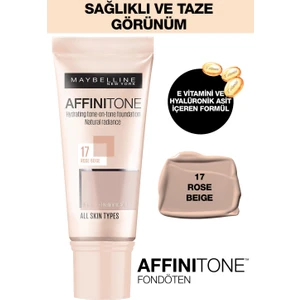 Maybelline New York Affinitone  Fondöten - 17 Rose Beige
