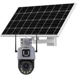 Hm-10 3X3MP 4g Solar Panelli 7/24 Sürekli Kayıt Gece Görüşlü Akıllı Kamera