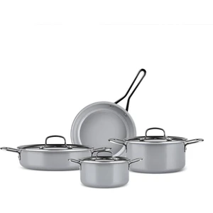Swıss Crystal 7 Parça Tencere Seti Gray