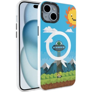 Buff iPhone 15 Magkit Desenli Kılıf Ufo