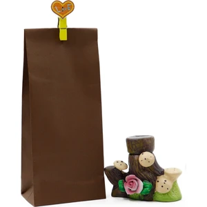 Repro Design Kahverengi Kese Kağıdı 8X20X5 cm 10 Adet Model:12