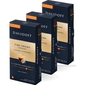 Fıne Aroma Espresso Elegant & Fragrant Aluminium Kapsül Kahve 3X10'LU (Nespresso Uyumlu)