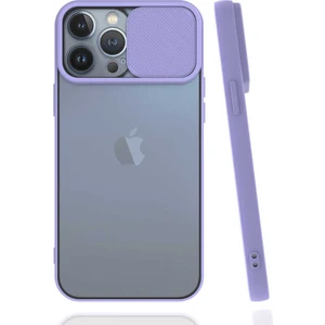 Cepte Aksesuar Apple iPhone 13 Pro Max - Uyumlu Lensi Kapak-Lila