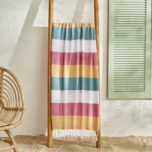 Karaca Home Elisia Peştemal Plaj Havlusu Pembe Beyaz