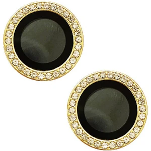 Cepte Aksesuar Apple iPhone 15 Uyumlu Cl-06 Kamera Lens Koruyucu-Sarı