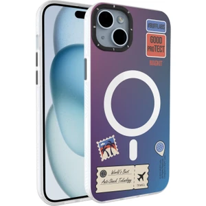 Buff iPhone 15 Magkit Desenli Kılıf Travel