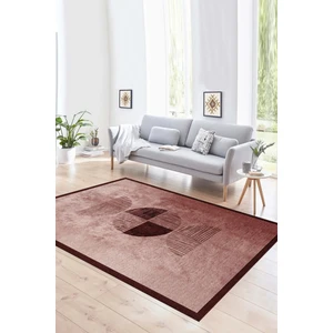 Napoli Home Dijital Baskılı Kaymaz Yıkanabilir Modern Desen Yolluk Mutfak Salon Halısı, N-Modern-94-Bordo,