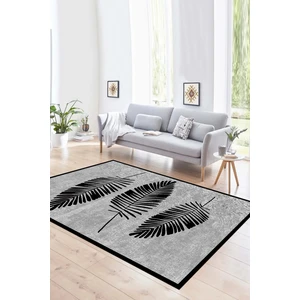 Napoli Home Dijital Baskılı Kaymaz Yıkanabilir Modern Desen Yolluk Mutfak Salon Halısı, N-Modern-41-Siyah,