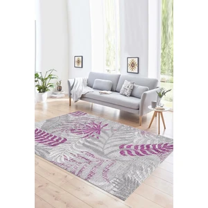 Napoli Home Dijital Baskılı Kaymaz Yıkanabilir Modern Desen Yolluk Mutfak Salon Halısı, N-Modern-95-Mor,