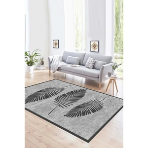 Napoli Home Dijital Baskılı Kaymaz Yıkanabilir Modern Desen Yolluk Mutfak Salon Halısı, N-Modern-41-Gri,