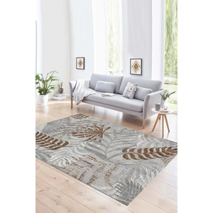 Napoli Home Dijital Baskılı Kaymaz Yıkanabilir Modern Desen Yolluk Mutfak Salon Halısı, N-Modern-95-Kahve,