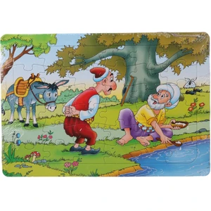 36 Parça Çocuk Puzzle + Boyama Nasrettin Hoca Maya