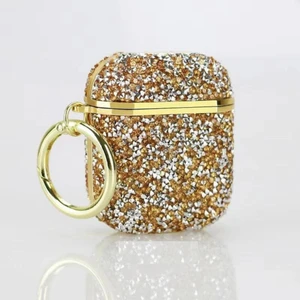 Apple Airpods 1. / 2. Nesil ile uyumlu Kılıf Taşlı Parlak Lüks Stone Mira Case