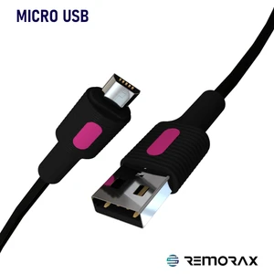 Coral Micro USB Kablo, 2.0A, 120 Cm, Fuşya/siyah