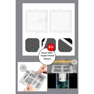 5 Adet Pratik Banyo Gider Süzgeci Saç Yakalayıcı Süzgeç Banyo Duş Gider Tıkanık Önleyici Süzgeç