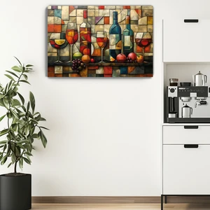 Bi Kokteyl Kanvas Duvar Tablosu - Kahve Köşesi Dekorasyonu