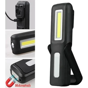 KE47730 Jarzlı LED El Feneri Iş Feneri Mıknatıslı 3+3W 1200MAH