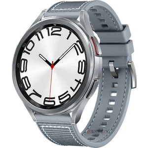 Samsung Galaxy Watch 6 – Classic 40-43-44-47MM  20MM Dikiş Desenli Dokuma Silikon Kordon