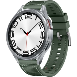 Samsung Galaxy Watch 6 – Classic 40-43-44-47MM  20MM Dikiş Desenli Dokuma Silikon Kordon