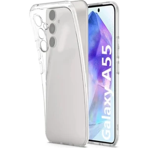 Case World Caseworld Samsung Galaxy A55 Kapak Kamera Korumalı Süper Silikon Şeffaf Kılıf