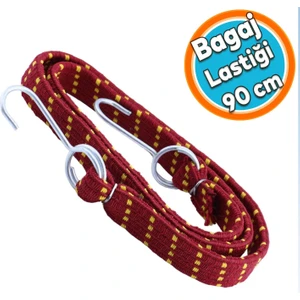 Oto Araç Araba Bagaj Lastiği Geniş Kancalı Bisiklet Sabitleme Yük Taşıma Lastik 20 mm x 90 cm