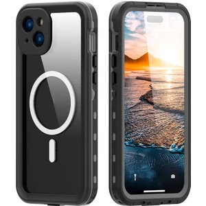 Farma İletişim Teknolojileri Apple iPhone 15 Plus Uyumlu 1-1 Su Geçirmez Kılıf-Siyah
