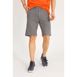 Uomo Park 8043 Pamuklu Belden Bağlamalı Cepli Regular Fit Baskılı Yazlık  Şort