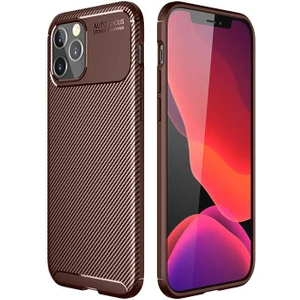 Farma İletişim Teknolojileri Apple iPhone 12 Pro Max - Uyumlu Zore Negro Silikon Kapak-Kahverengi