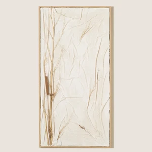 Tessuto Naturel Tablo 63X123 cm Beyaz
