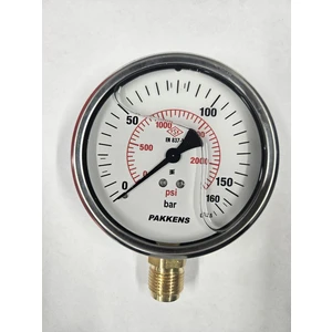 Çap 100 Alttan Gliserinli Manometre - Pakkens