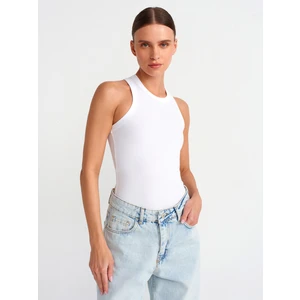 20842 Fitilli Halter Yaka Atlet-Beyaz