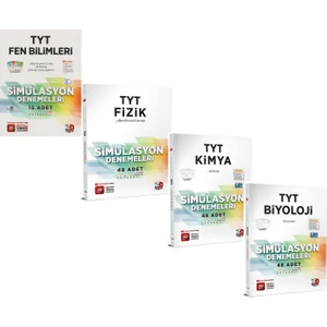 3D Yayınları TYT Fen Bilimleri Fizik Kimya ve Biyoloji Deneme Seti 4 Kitap