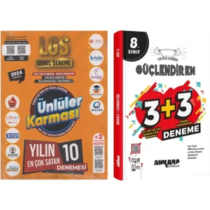 Ünlüler Karması LGS 10'lu ve Ankara Yayıncılık 3-3 Deneme Deneme Seti 2 Kitap