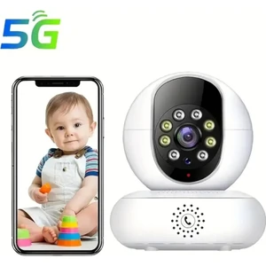 Yeni Nesil 5g Destekli 360 Derece Dönebilen Kızılötesi Gece Görüşlü Kablosuz Akıllı Ip Kamera Yapay Zekalı