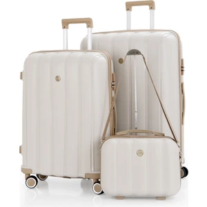 Mçs Polipropilen 3'lü Valiz Seti Büyük & Orta & Makyaj V305