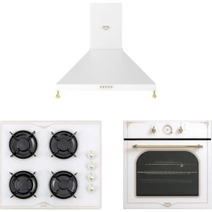 Rustik Beyaz Ankastre Set ( AD-60041 Rb + AF-7688 Rb + AO-6104 Yrb )