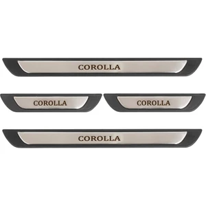 Toyota Corolla Uyumlu 4 Prç. Iç Kapı Eşiği Krom Abs