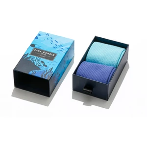 Paul Kenzie 2'li Nakış Logolu Unisex Çorap - Eco Characters - Ocean
