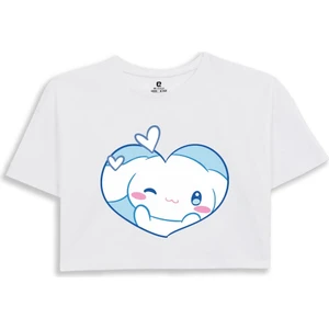 EZ Design Cinnamoroll Baskılı Crop Tshirt