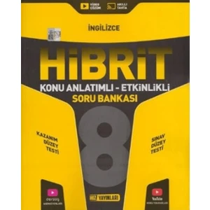 Hız Yayınları 8. Sınıf İngilizce Hibrit Konu Anlatımlı Etkinlikli Soru Bankası