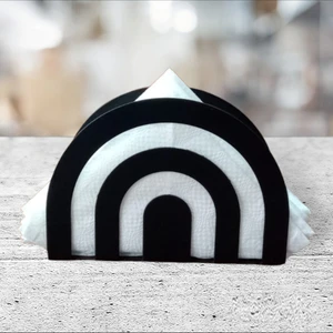 Peçetelik Halka Mat Siyah