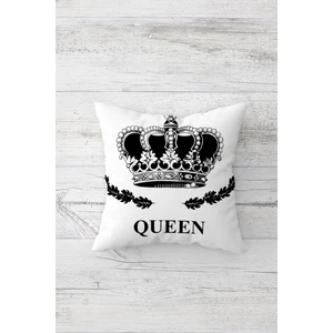 Queen Çift Tarafı Baskılı Gizli Fermuarlı Yastık Kılıfı Kırlent Koltuk Yastık Kılıfı