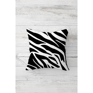 Zebra Desen Çift Tarafı Baskılı Gizli Fermuarlı Yastık Kılıfı Kırlent Koltuk Yastık Kılıfı